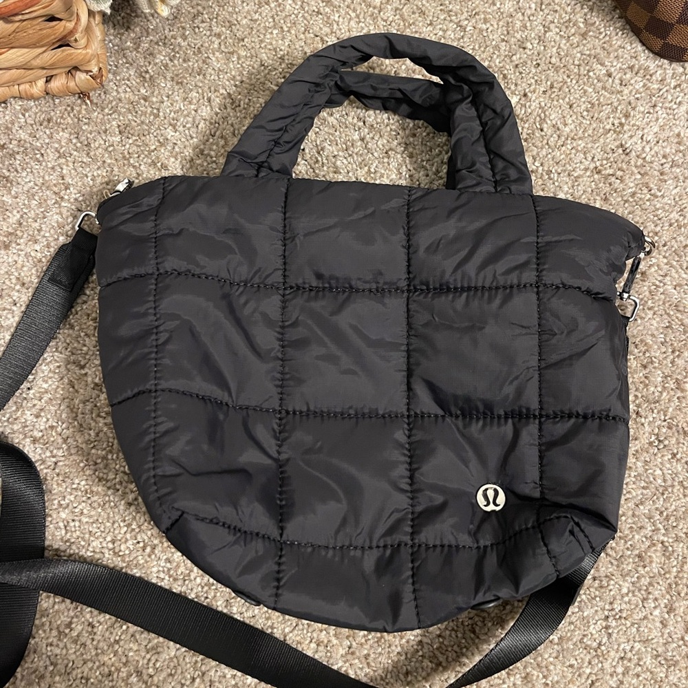 lululemon athletica Black Quilted Women's Bag